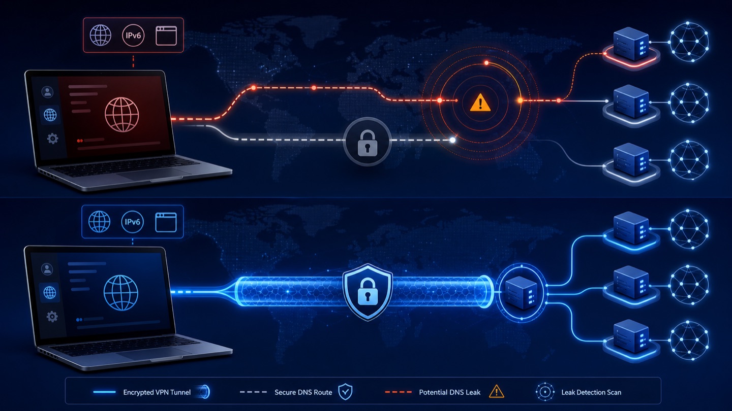 DNS 泄漏怎么检测?VPN 连接前后测试与修复指南